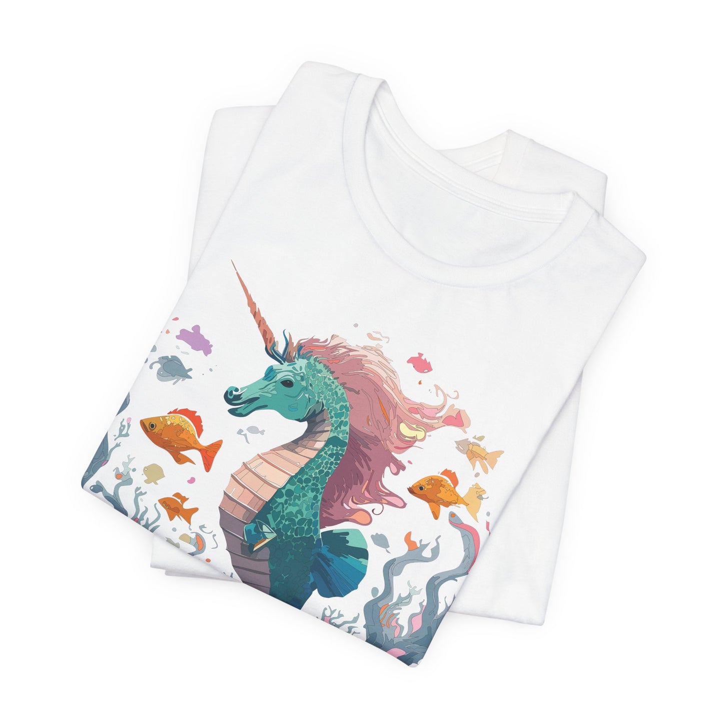 Animals Shirt, Shirt with Seahorse