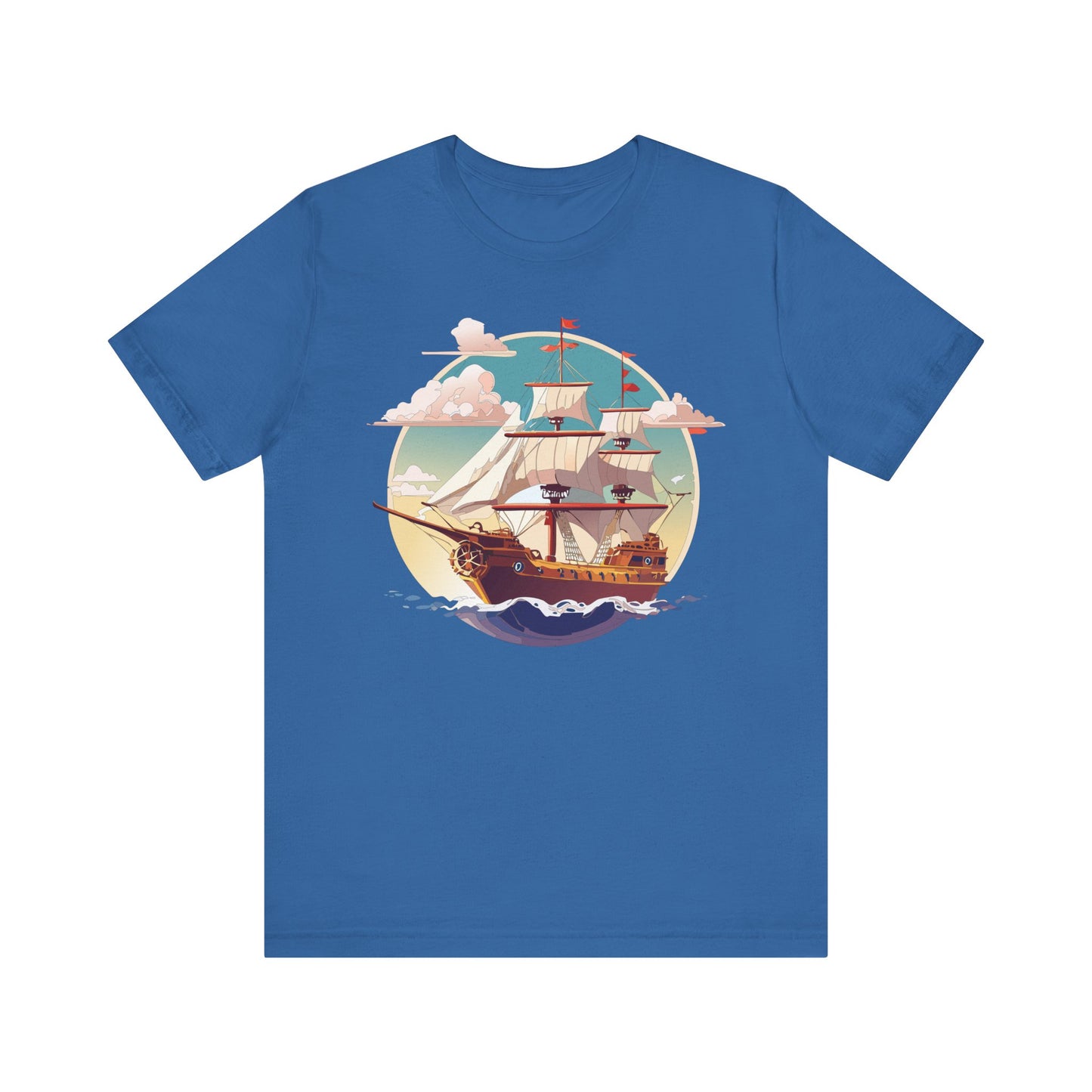 Ship Tee Shirt, Tee Shirt with Ship