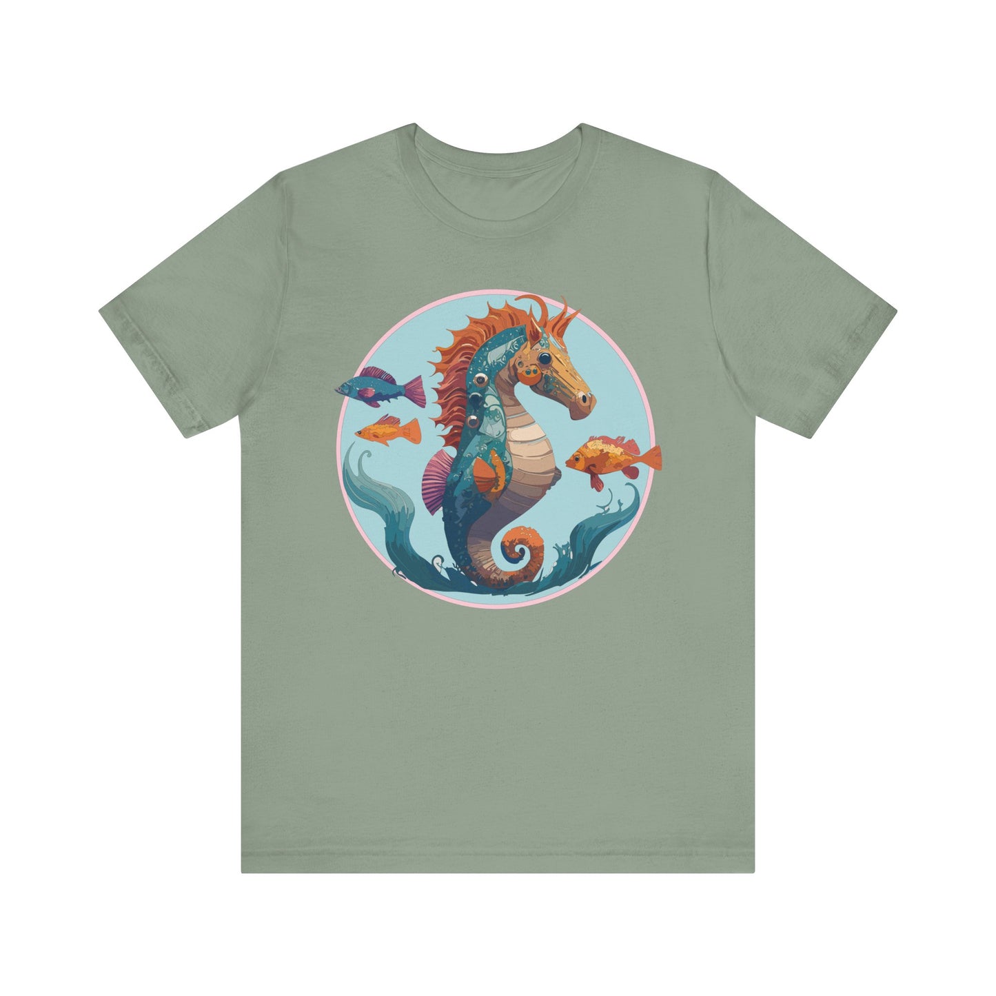 Animals Shirt, Shirt with Seahorse