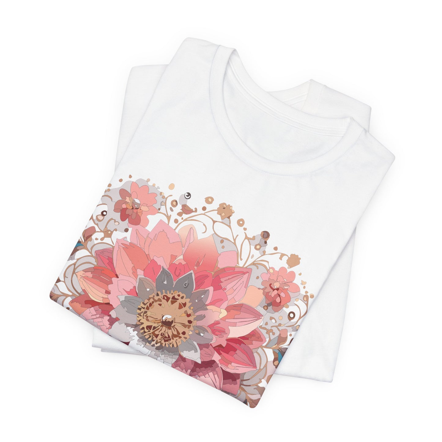 Floral Mandala Shirt, Flowers Mandala Shirt