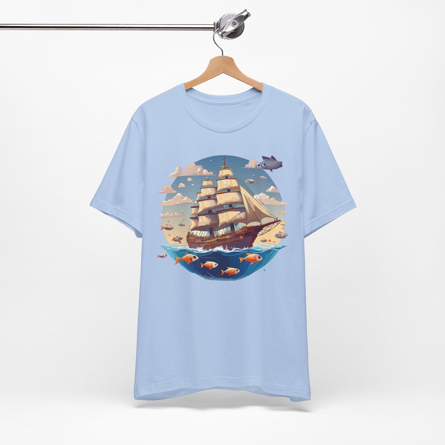 Ship Tee Shirt, Tee Shirt with Ship