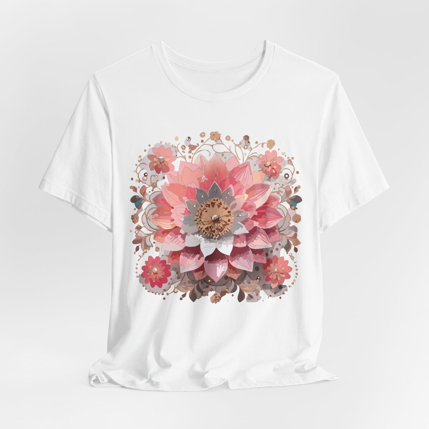 Floral Mandala Shirt, Flowers Mandala Shirt