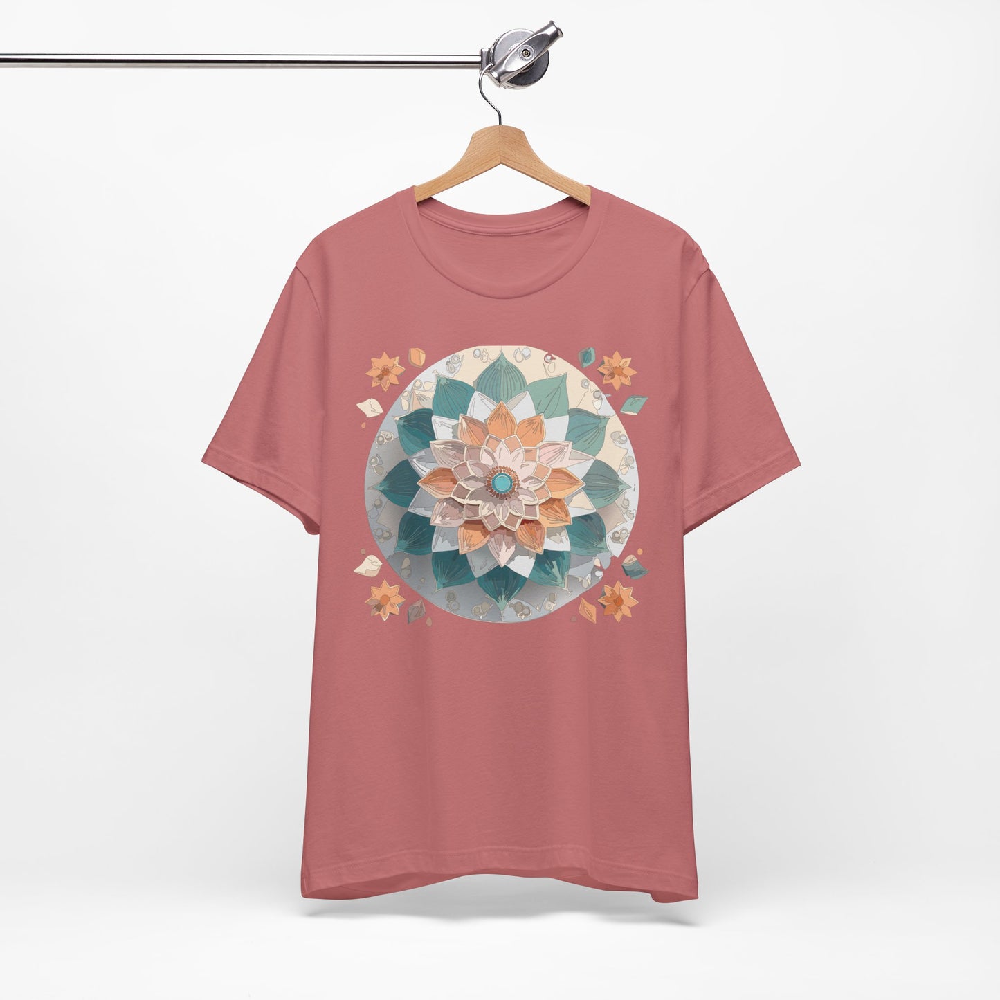 Floral Mandala Shirt, Flowers Mandala Shirt
