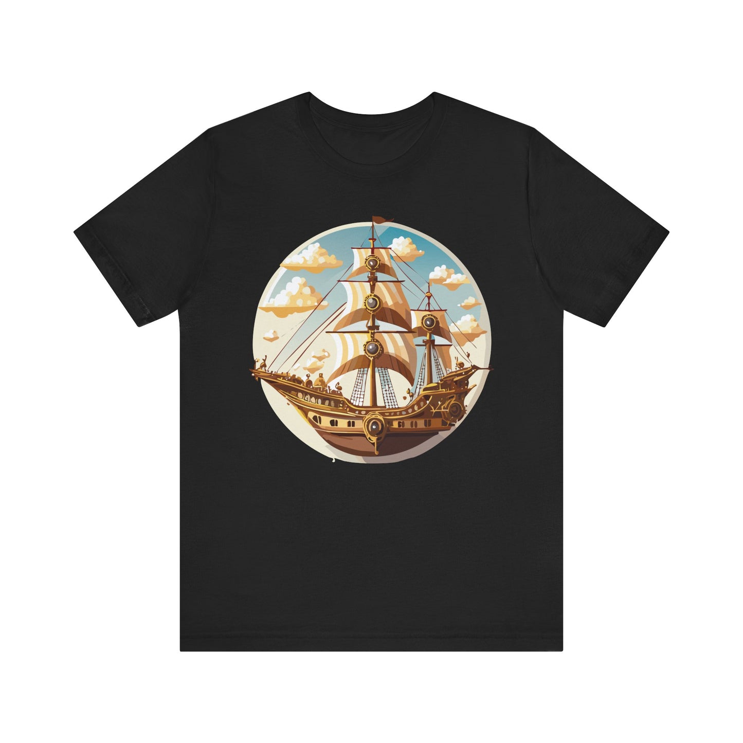 Ship Tee Shirt, Tee Shirt with Ship