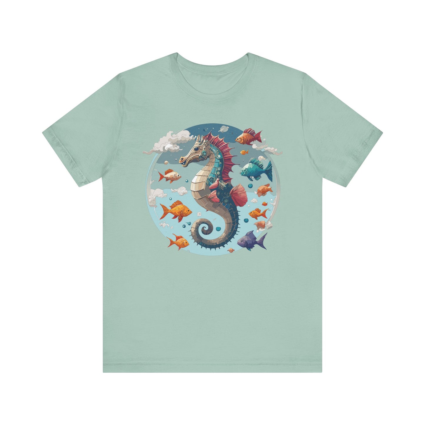 Animals Shirt, Shirt with Seahorse