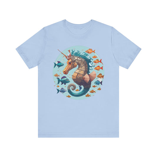 Animals Shirt, Shirt with Seahorse