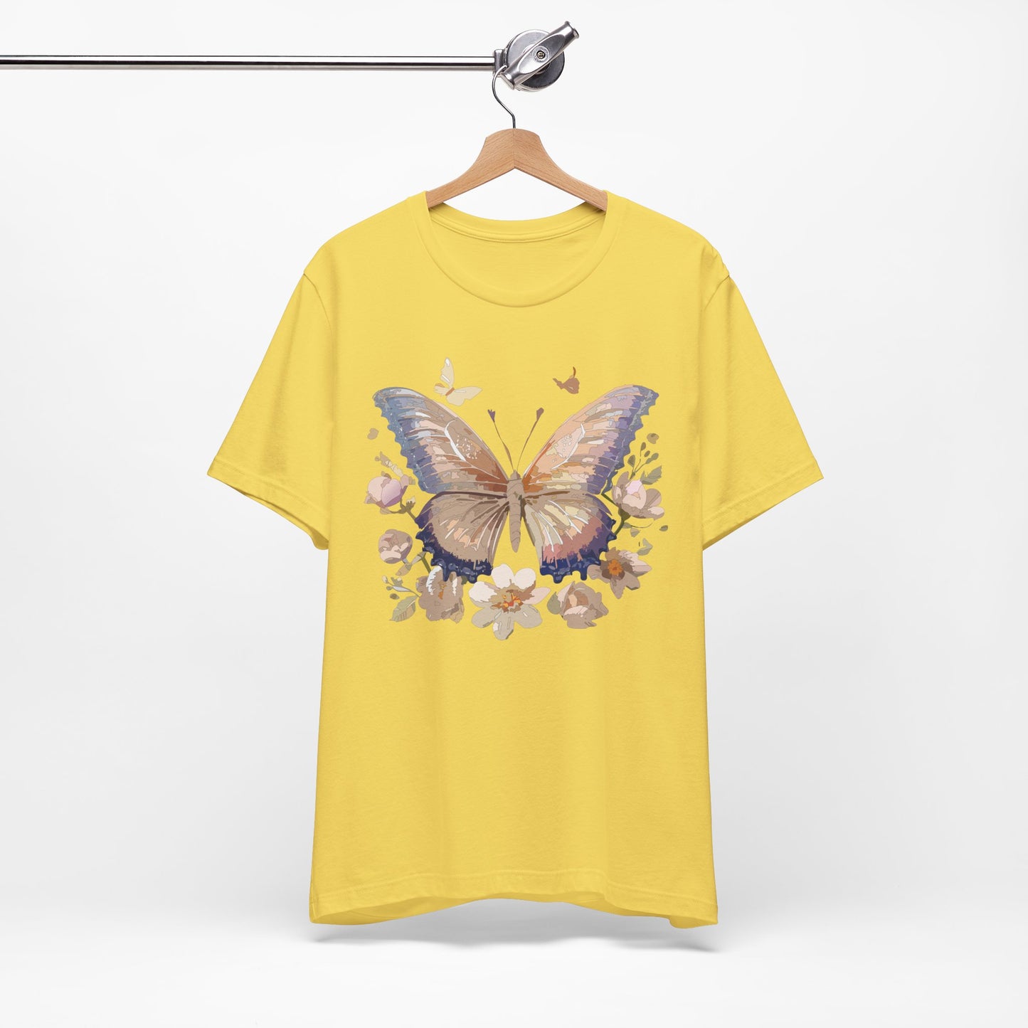 Butterfly Graphic Tee Unisex 100 Percent Cotton Short Sleeve Art Design By MyDesignShirt