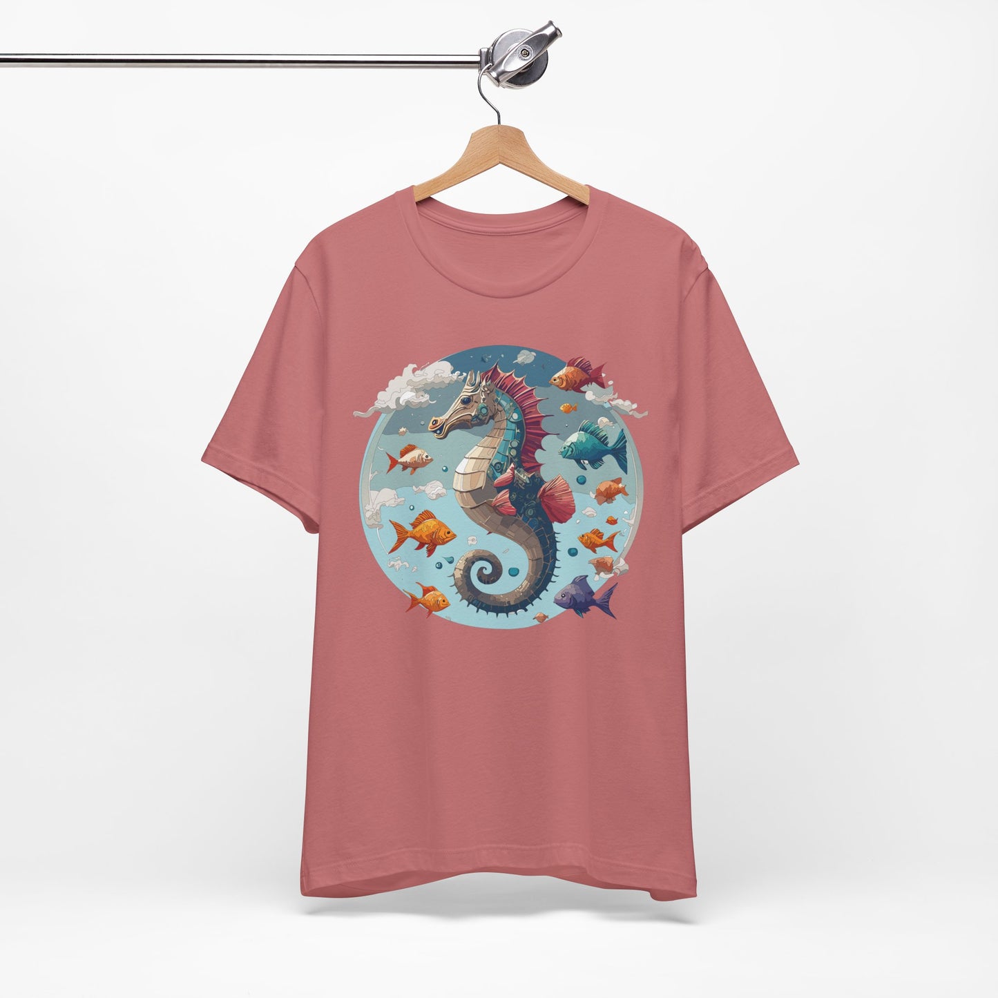 Animals Shirt, Shirt with Seahorse