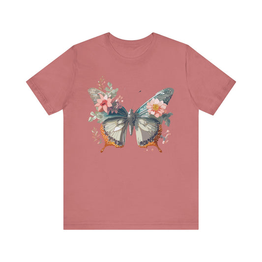 Butterfly Tee Shirt, Shirt with Butterfly