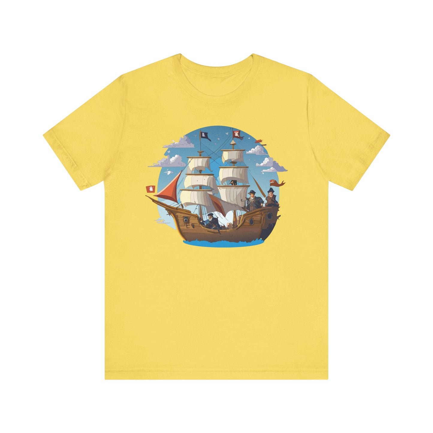Ship Tee Shirt, Tee Shirt with Ship