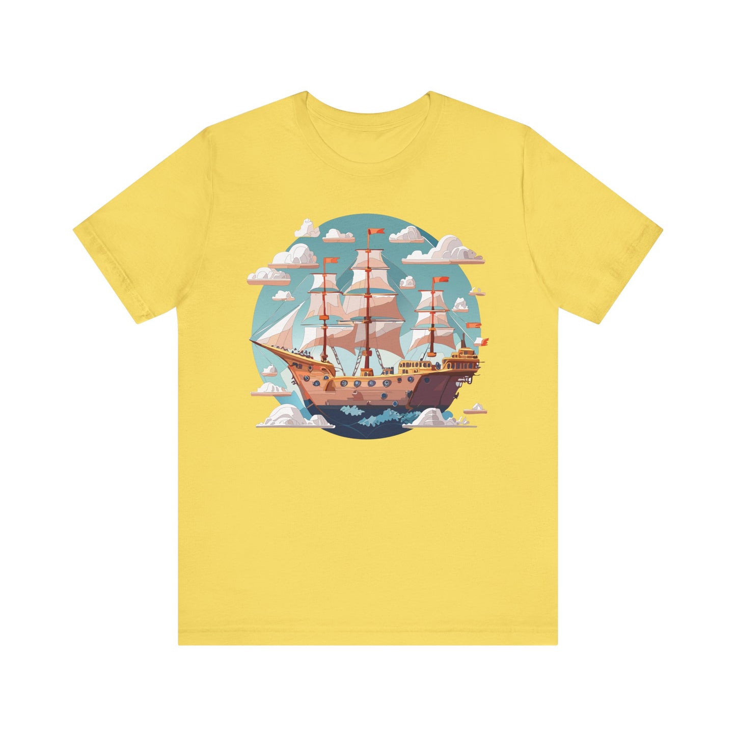 Ship Tee Shirt, Tee Shirt with Ship