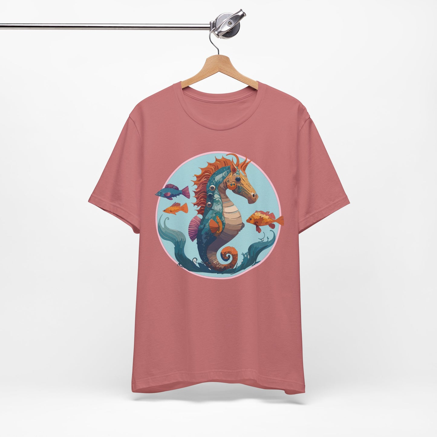 Animals Shirt, Shirt with Seahorse