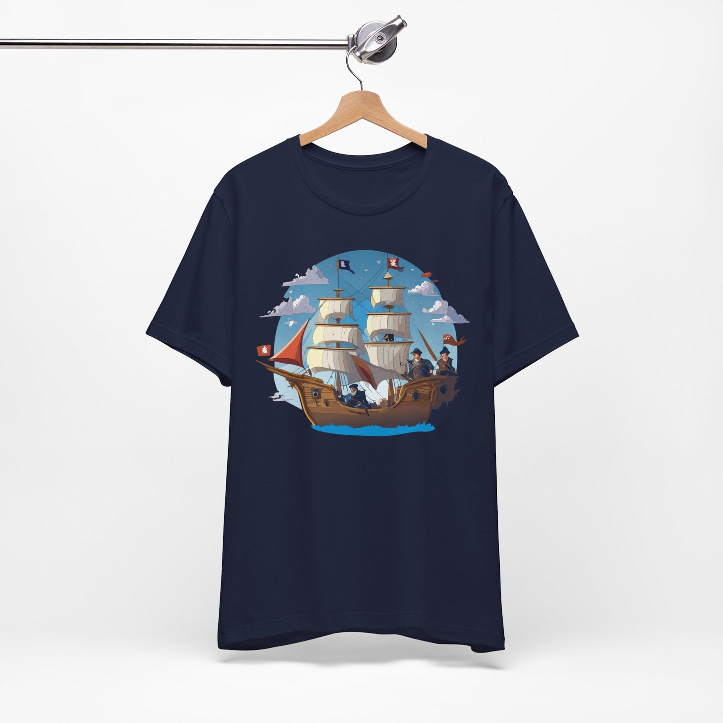 Ship Tee Shirt, Tee Shirt with Ship