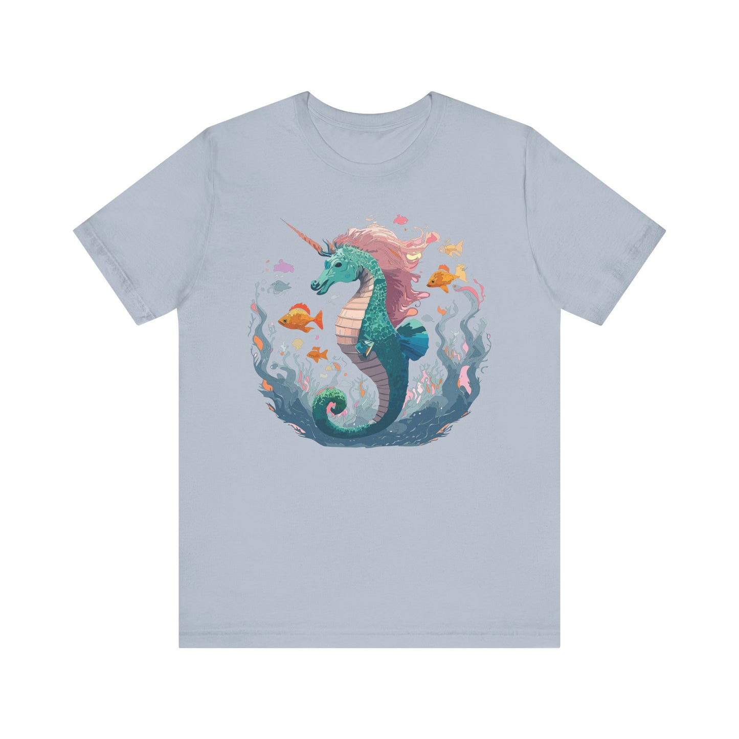 Animals Shirt, Shirt with Seahorse