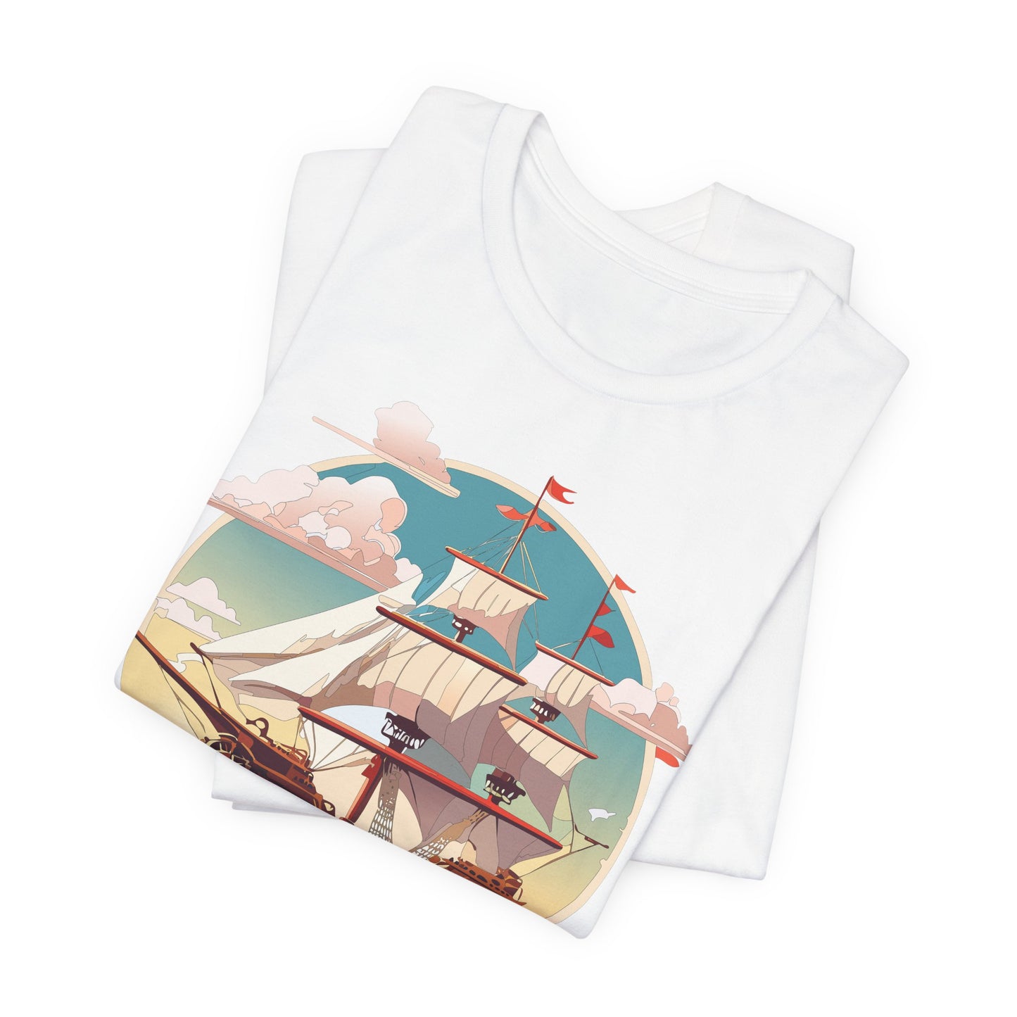 Ship Tee Shirt, Tee Shirt with Ship