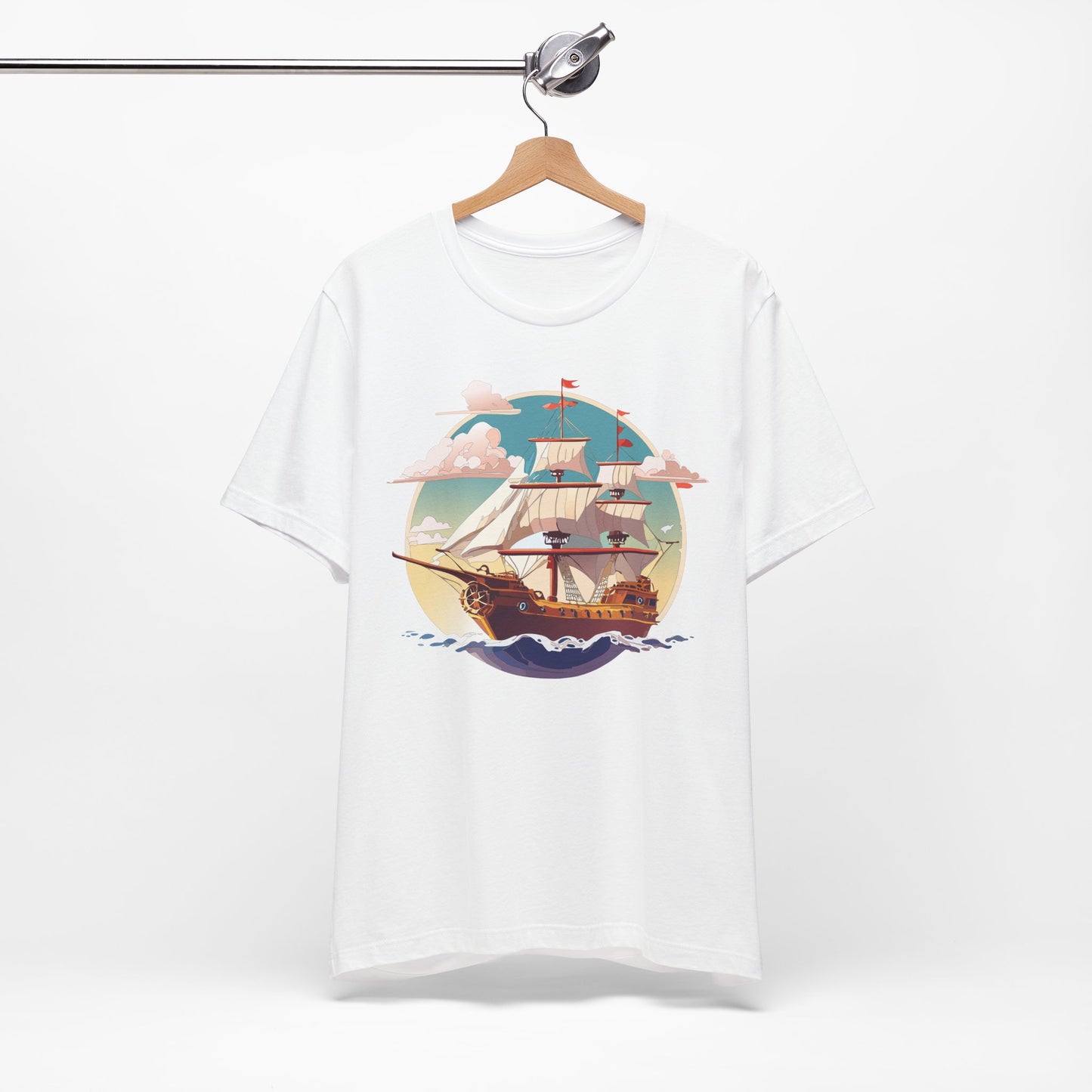 Ship Tee Shirt, Tee Shirt with Ship