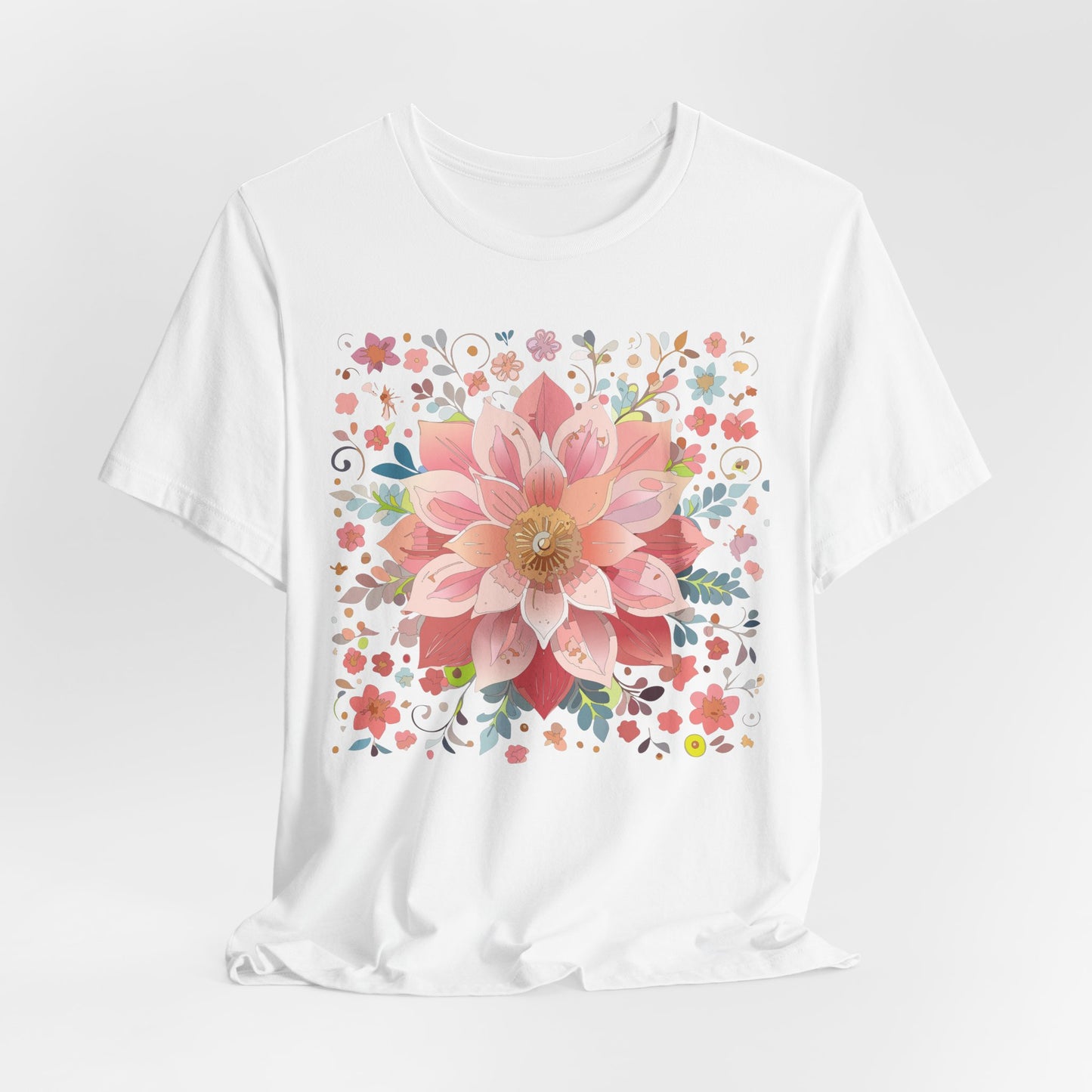 Floral Mandala Shirt, Flowers Mandala Shirt