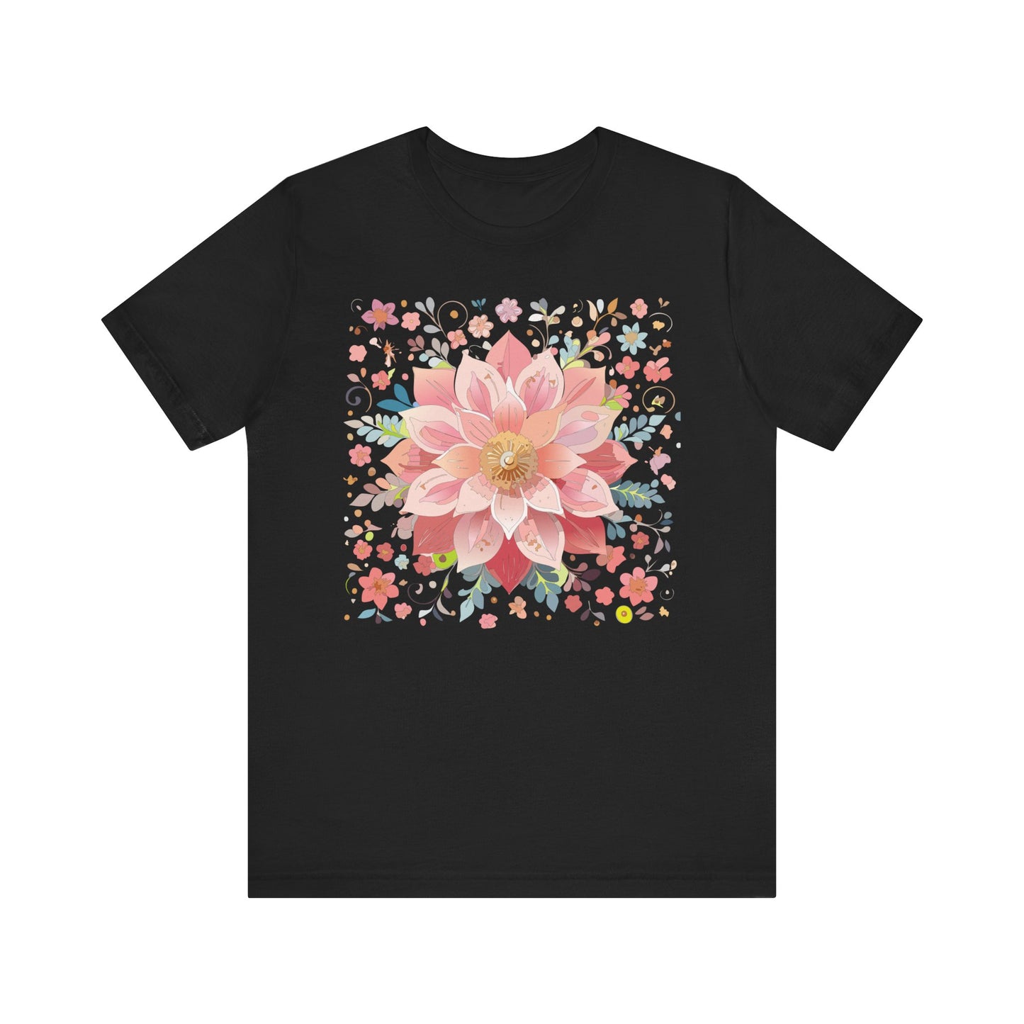 Floral Mandala Shirt, Flowers Mandala Shirt