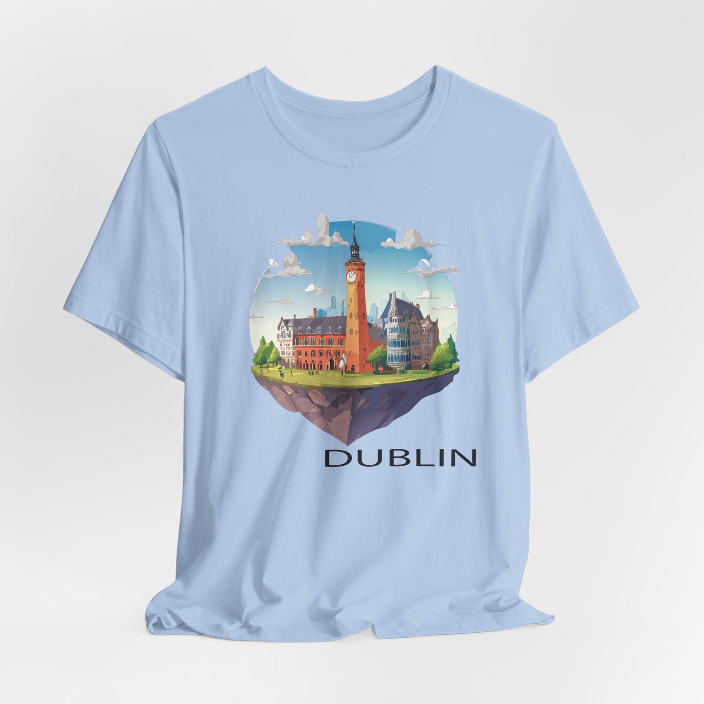 Dublin Travel Tee Shirt for Tourists Unisex Graphic Tee Shirt with Travel Prints