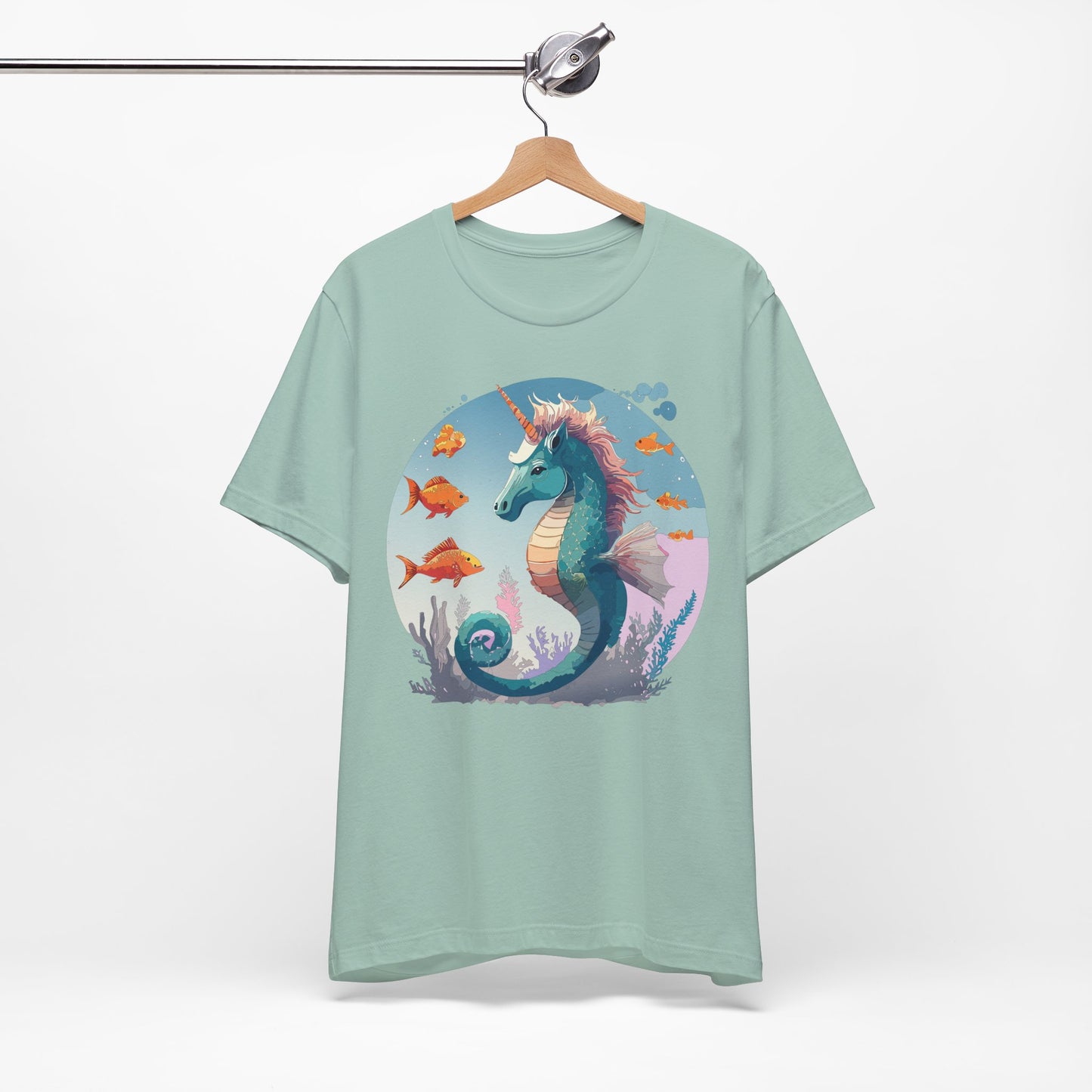 Animals Shirt, Shirt with Seahorse