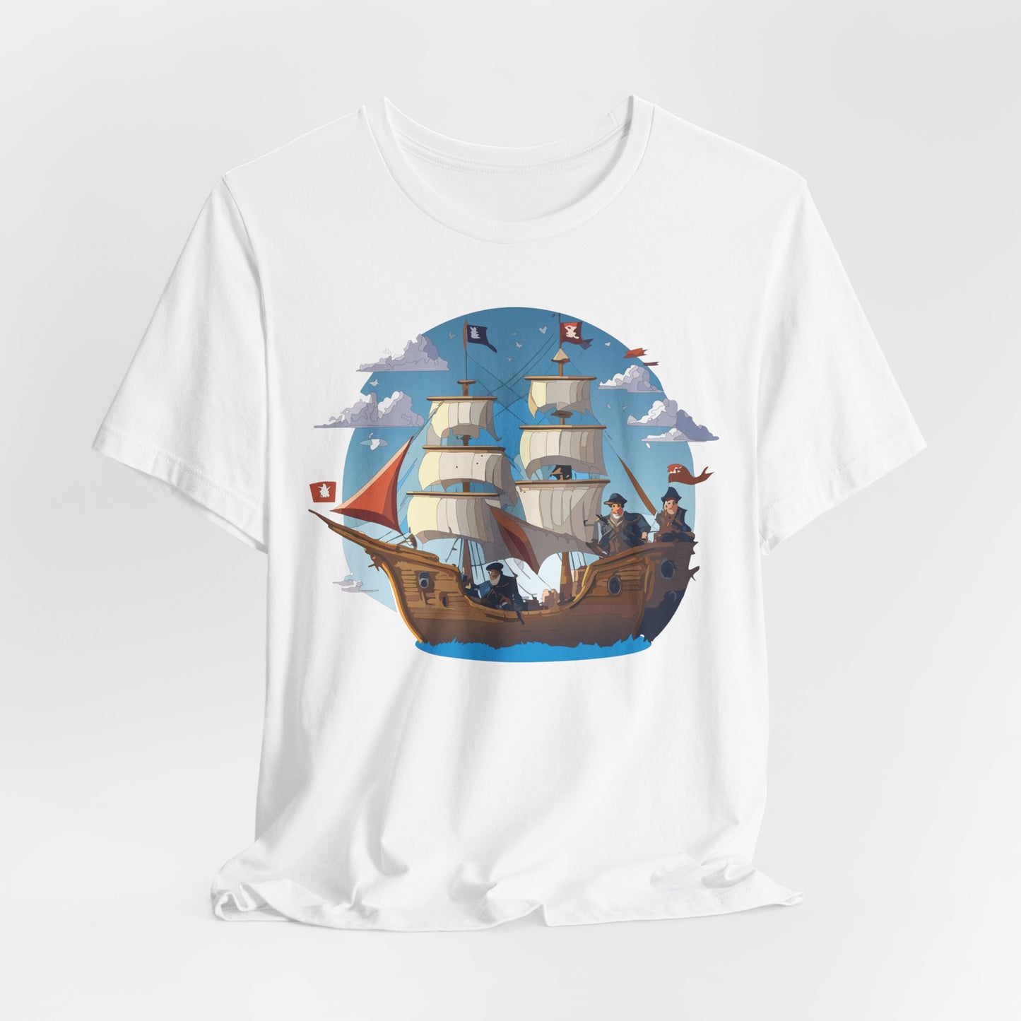 Ship Tee Shirt, Tee Shirt with Ship