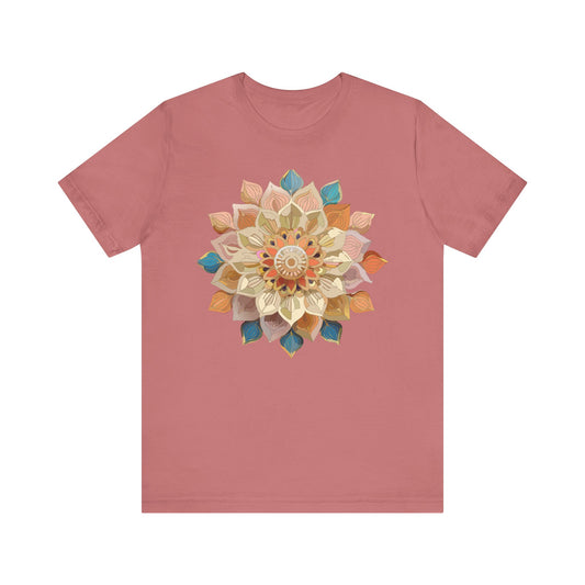Floral Mandala Shirt, Flowers Mandala Shirt