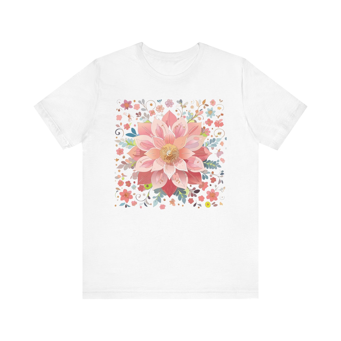 Floral Mandala Shirt, Flowers Mandala Shirt