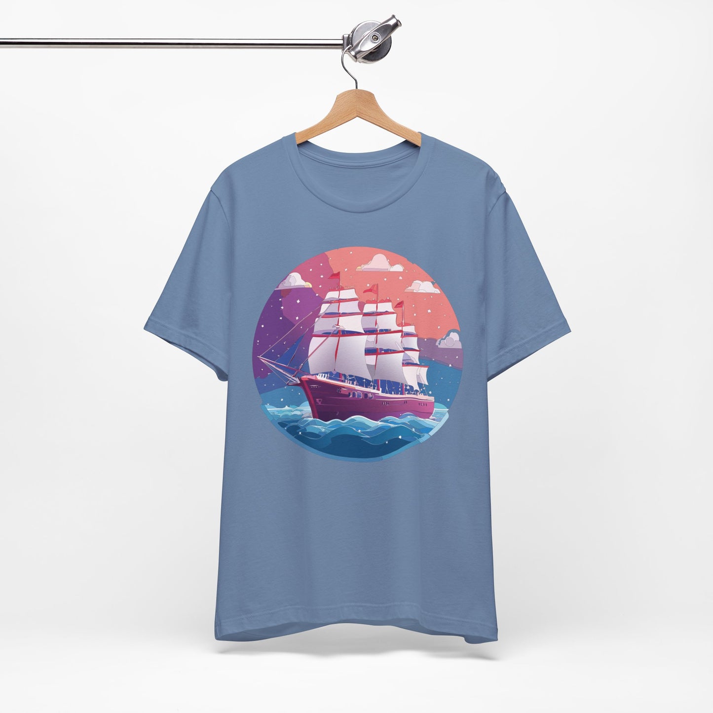 Ship Tee Shirt, Tee Shirt with Ship