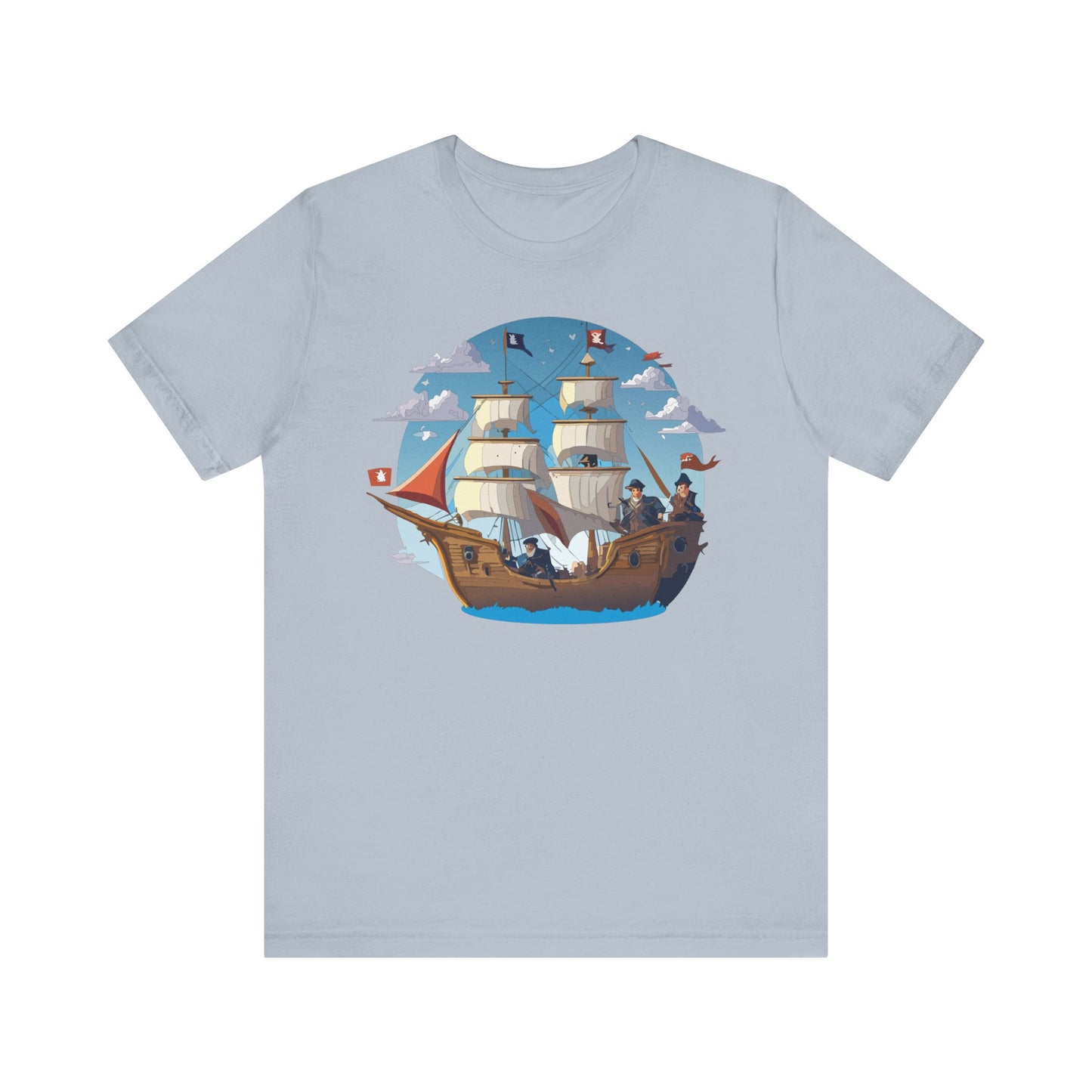 Ship Tee Shirt, Tee Shirt with Ship