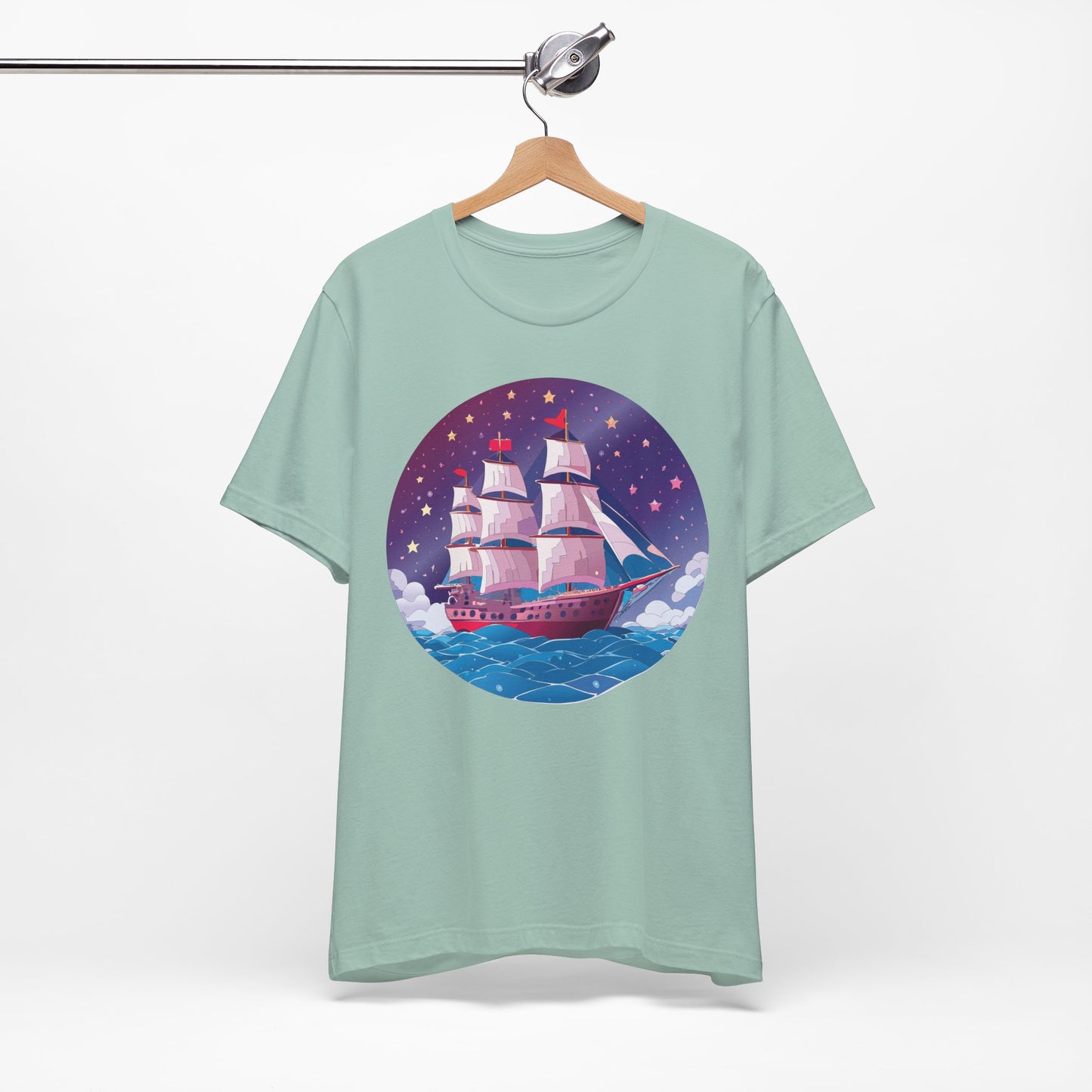 Ship Tee Shirt, Tee Shirt with Ship