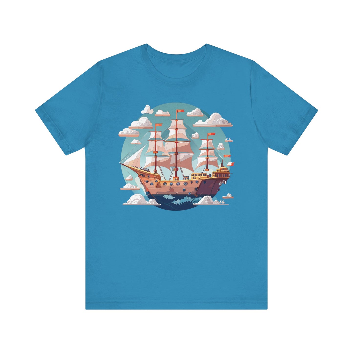 Ship Tee Shirt, Tee Shirt with Ship