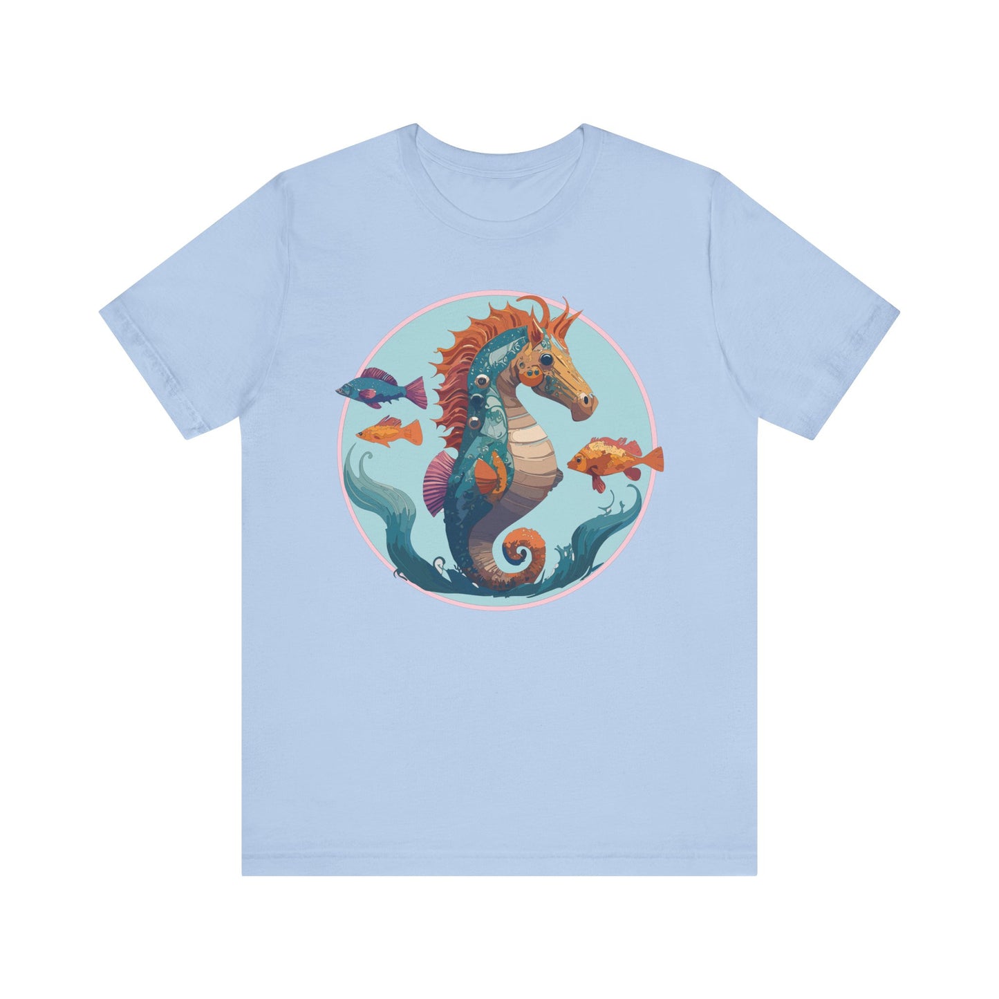 Animals Shirt, Shirt with Seahorse