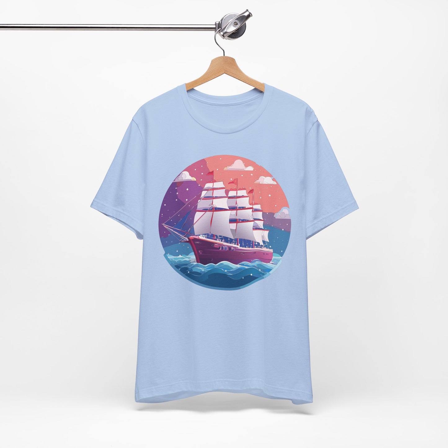 Ship Tee Shirt, Tee Shirt with Ship