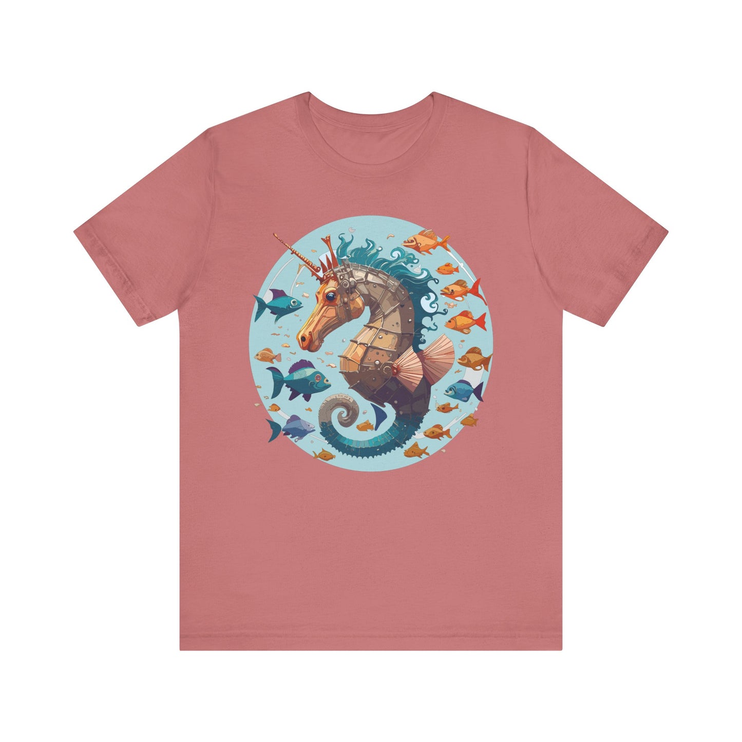 Animals Shirt, Shirt with Seahorse