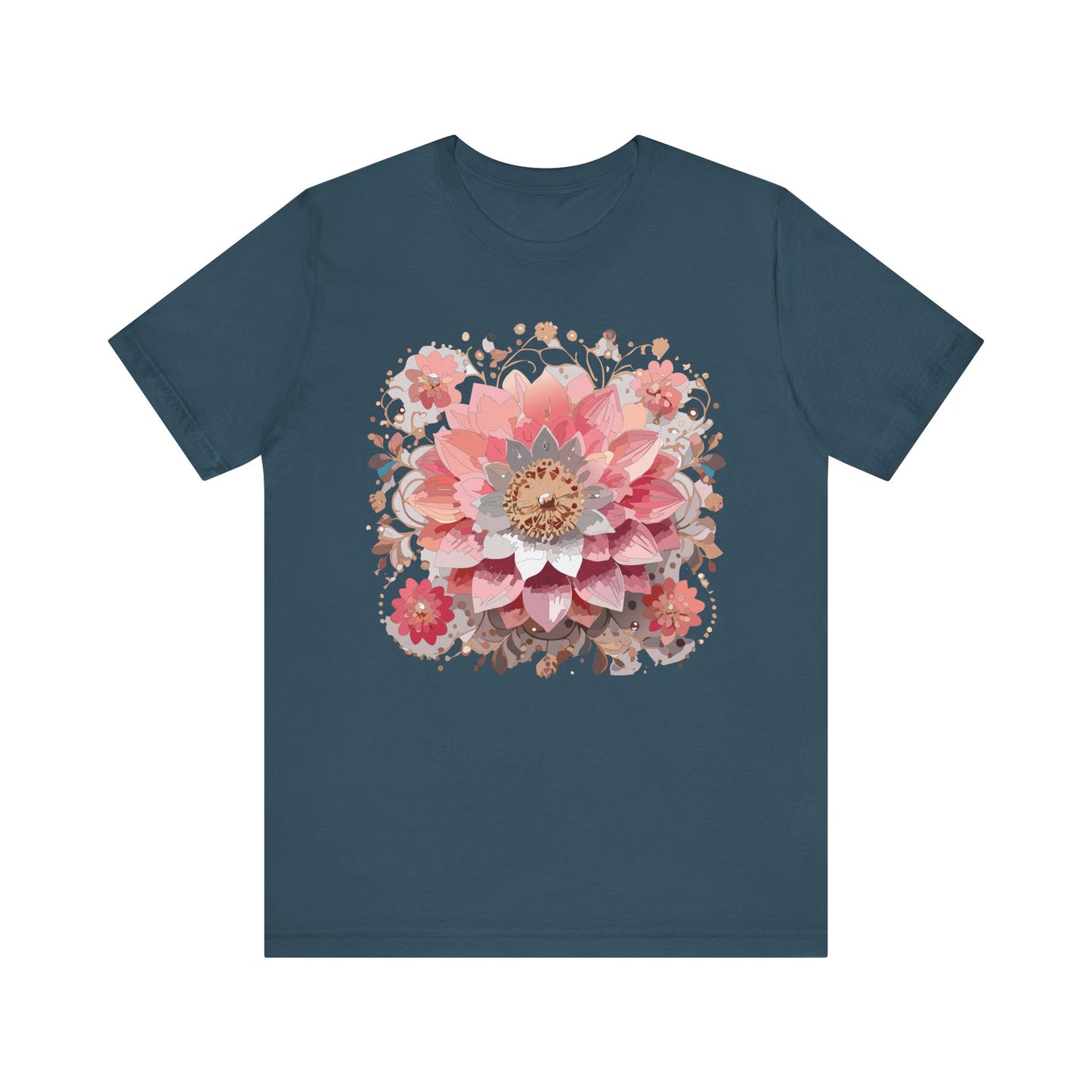 Floral Mandala Shirt, Flowers Mandala Shirt