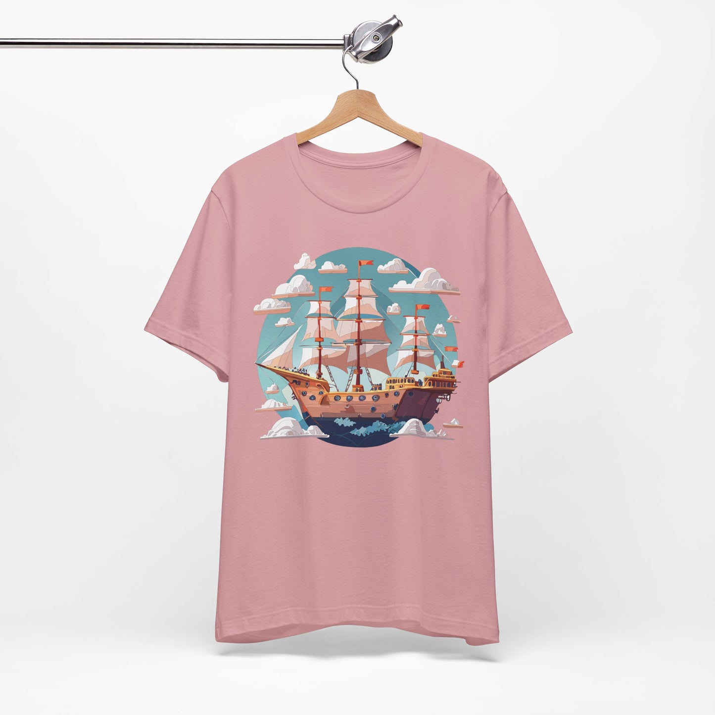 Ship Tee Shirt, Tee Shirt with Ship