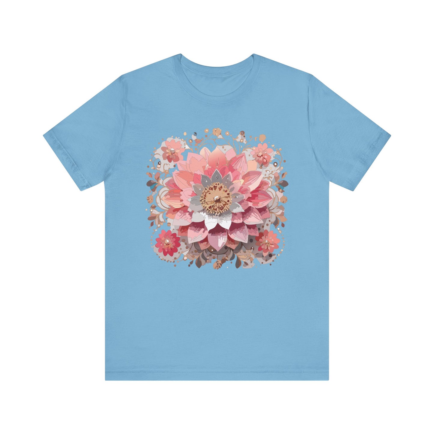 Floral Mandala Shirt, Flowers Mandala Shirt