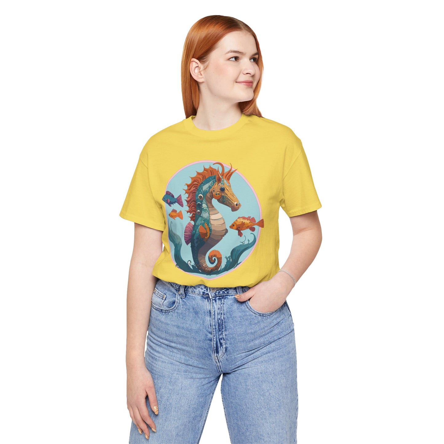 Animals Shirt, Shirt with Seahorse