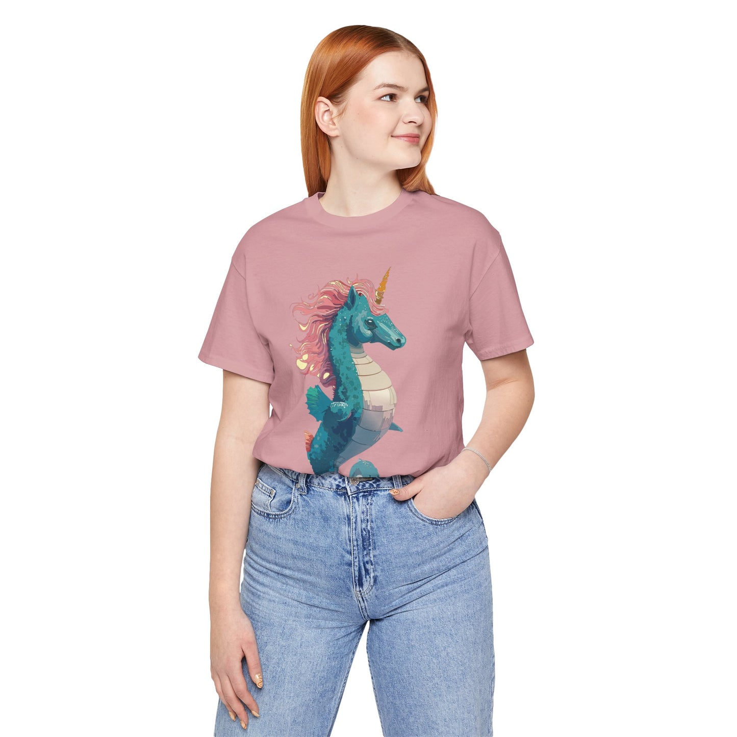 Animals Shirt, Shirt with Seahorse