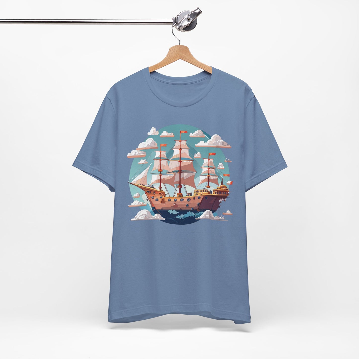 Ship Tee Shirt, Tee Shirt with Ship