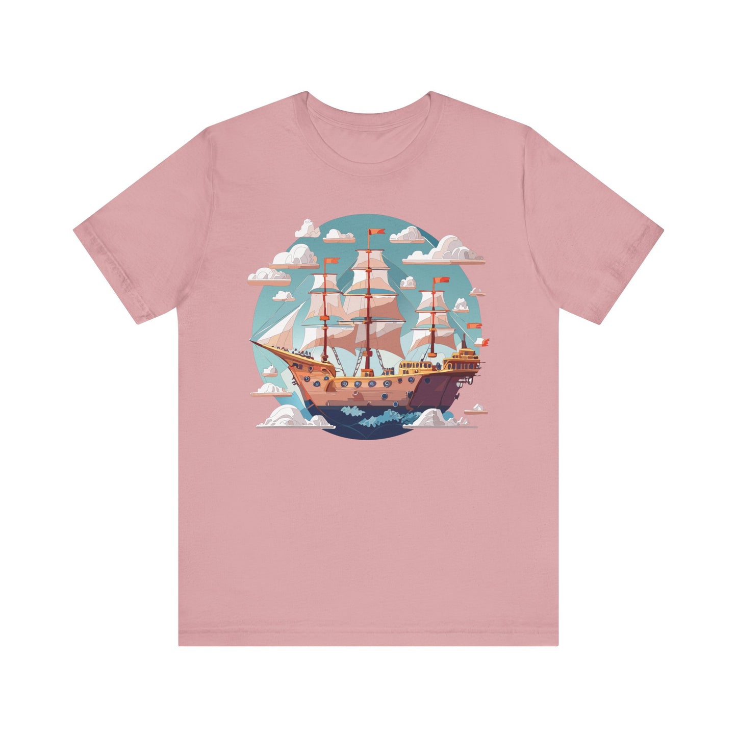 Ship Tee Shirt, Tee Shirt with Ship