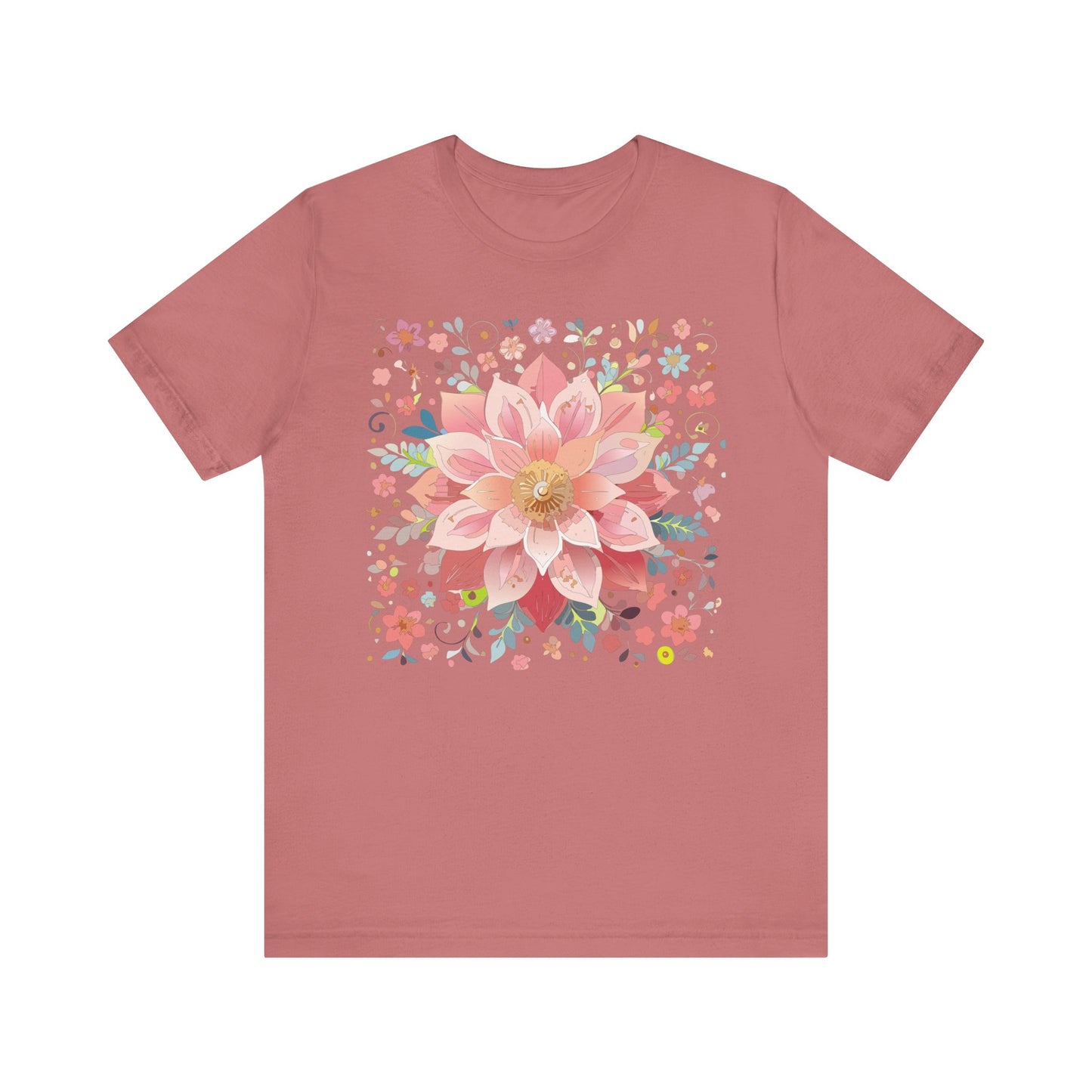 Floral Mandala Shirt, Flowers Mandala Shirt