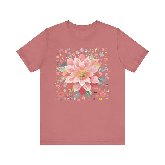 Floral Mandala Shirt, Flowers Mandala Shirt
