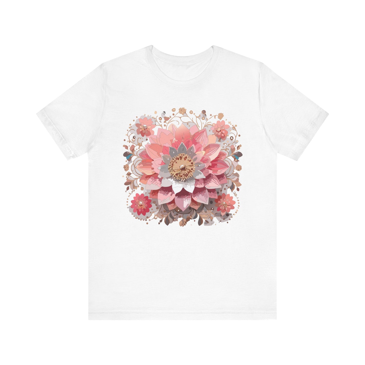 Floral Mandala Shirt, Flowers Mandala Shirt