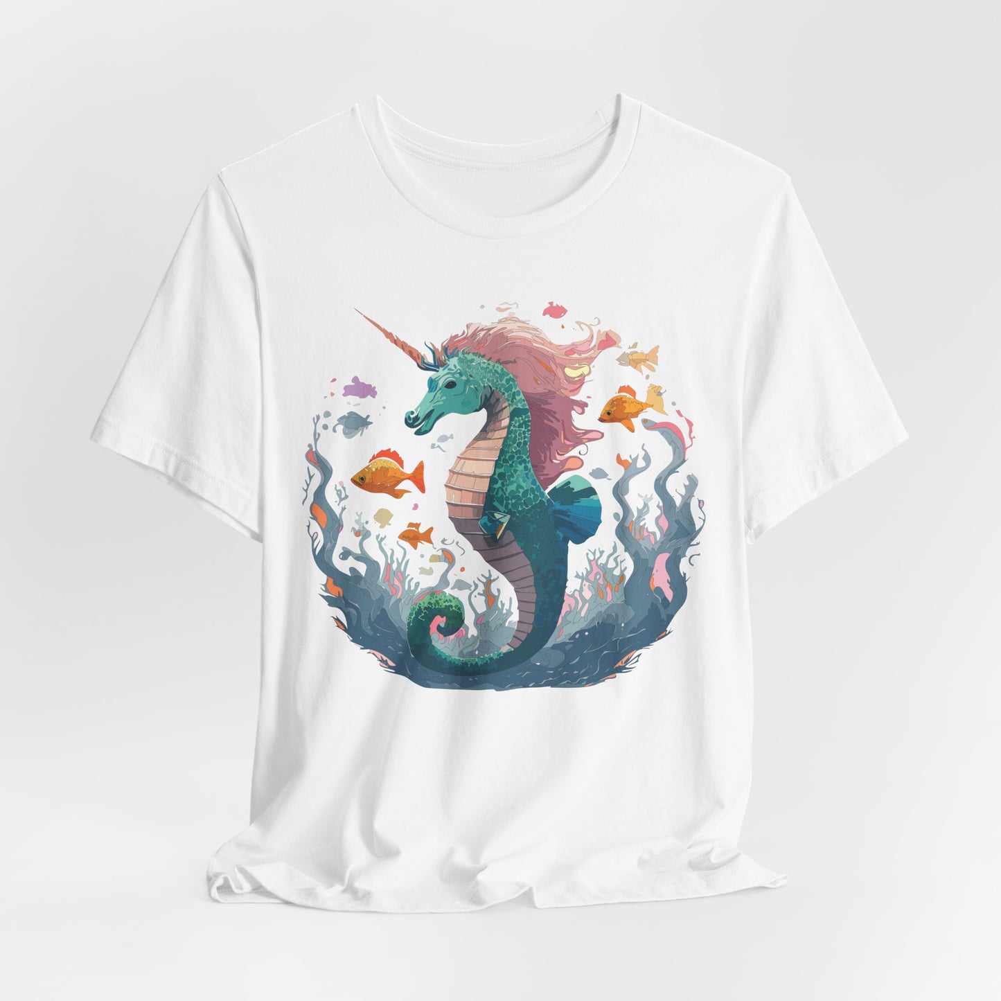 Animals Shirt, Shirt with Seahorse
