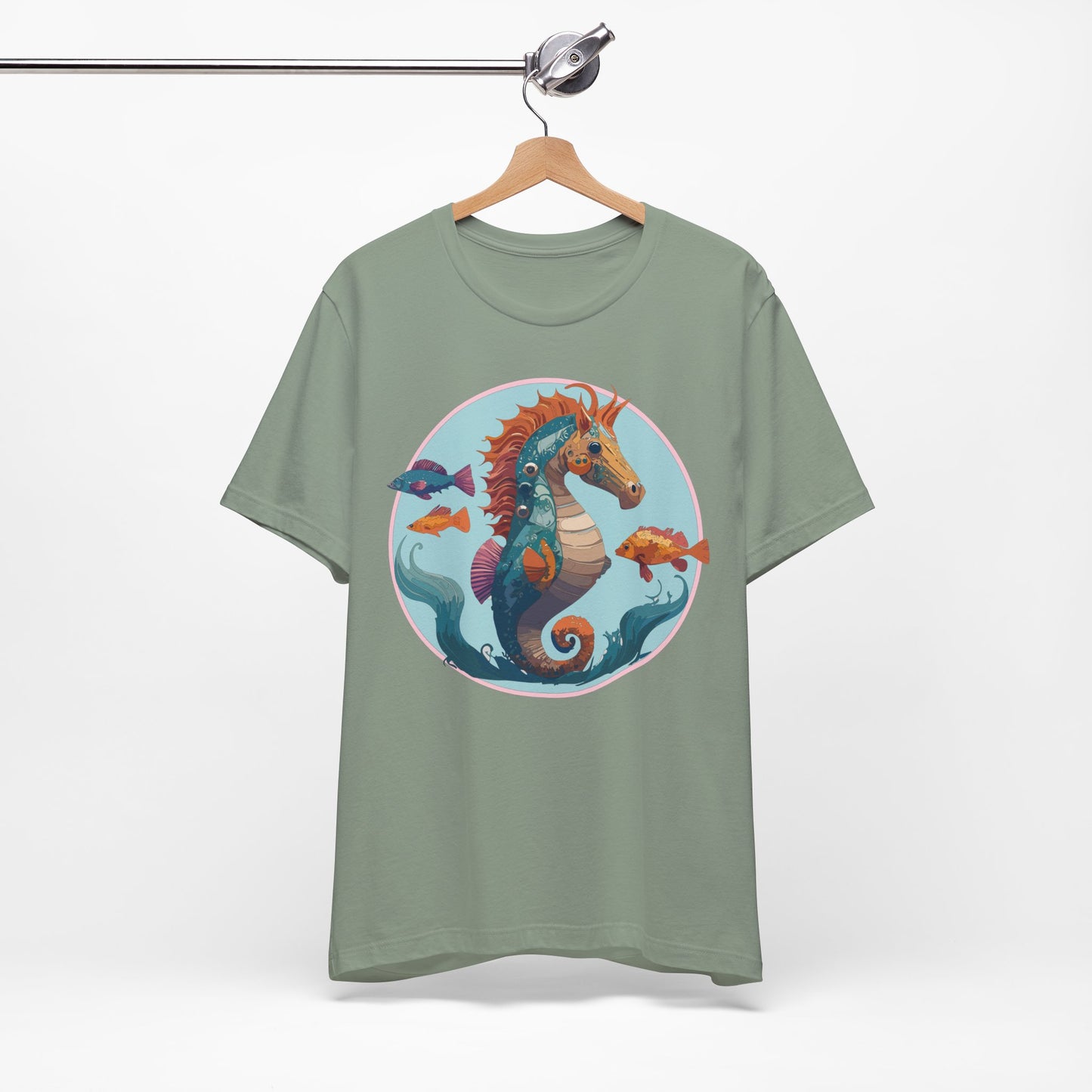 Animals Shirt, Shirt with Seahorse
