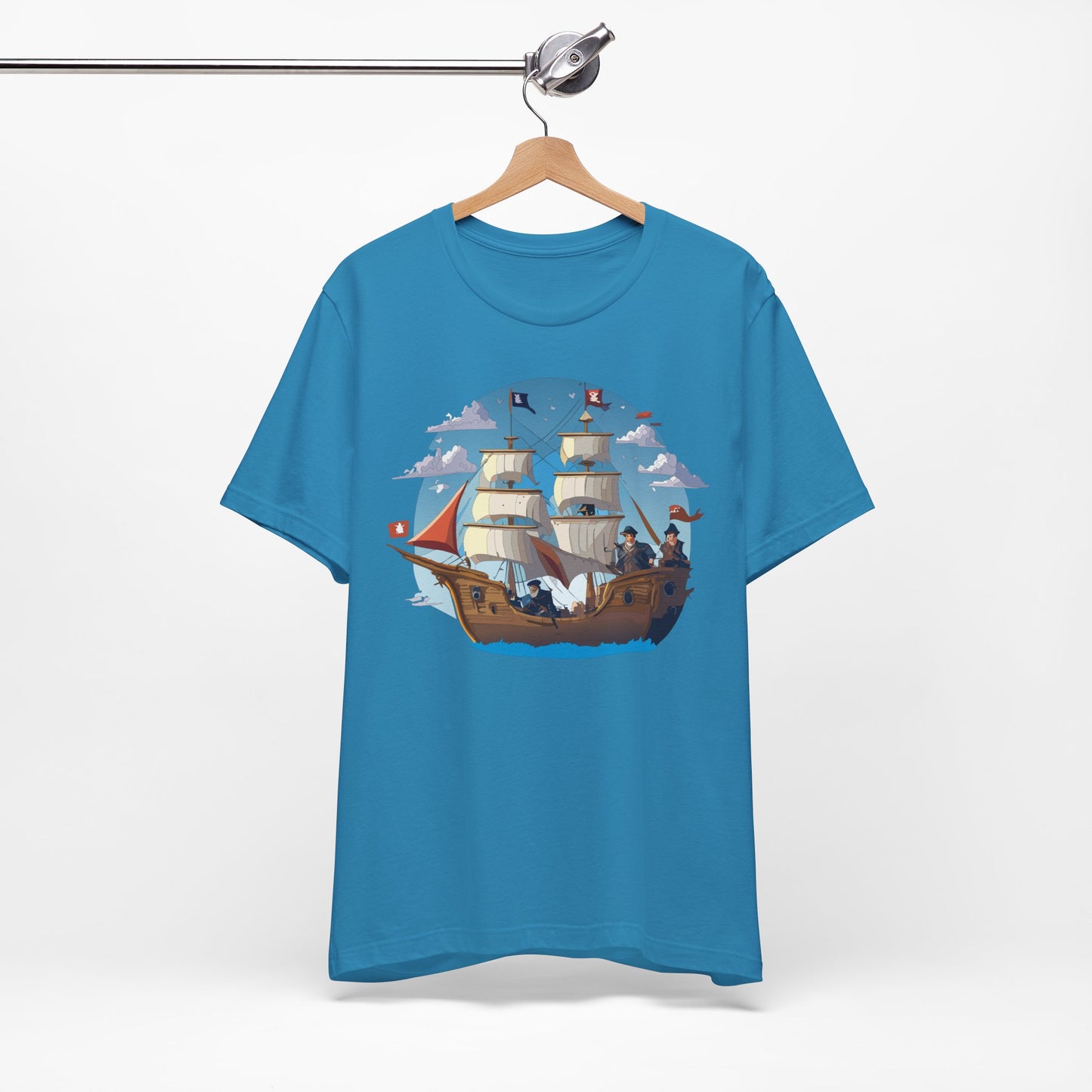 Ship Tee Shirt, Tee Shirt with Ship