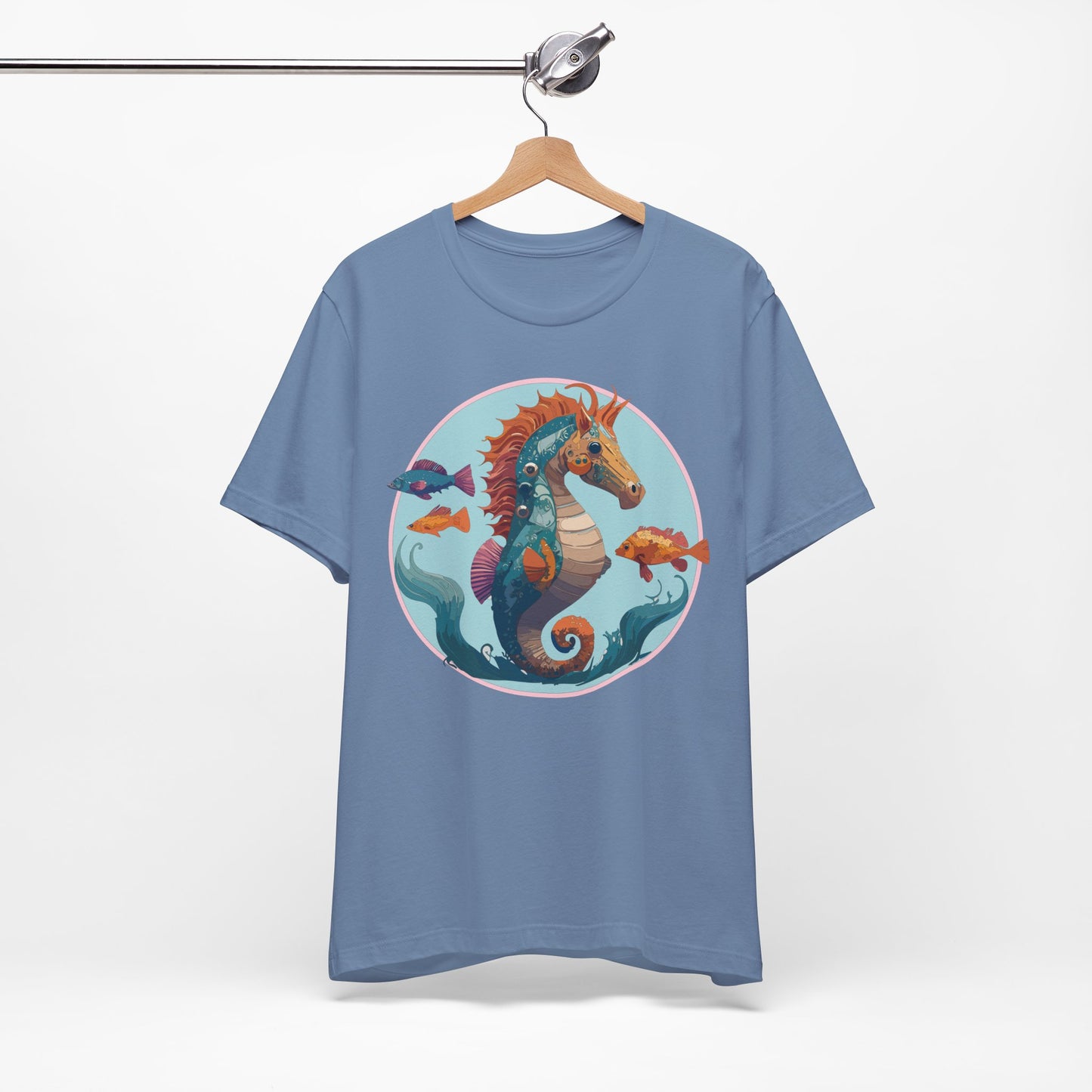 Animals Shirt, Shirt with Seahorse