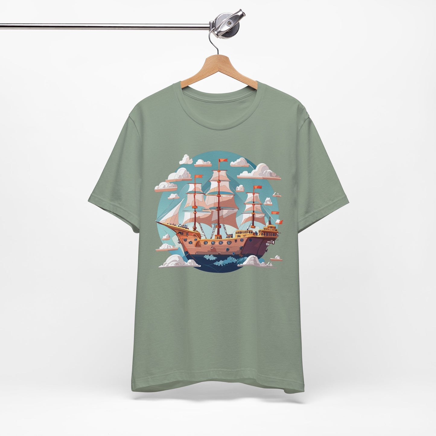 Ship Tee Shirt, Tee Shirt with Ship