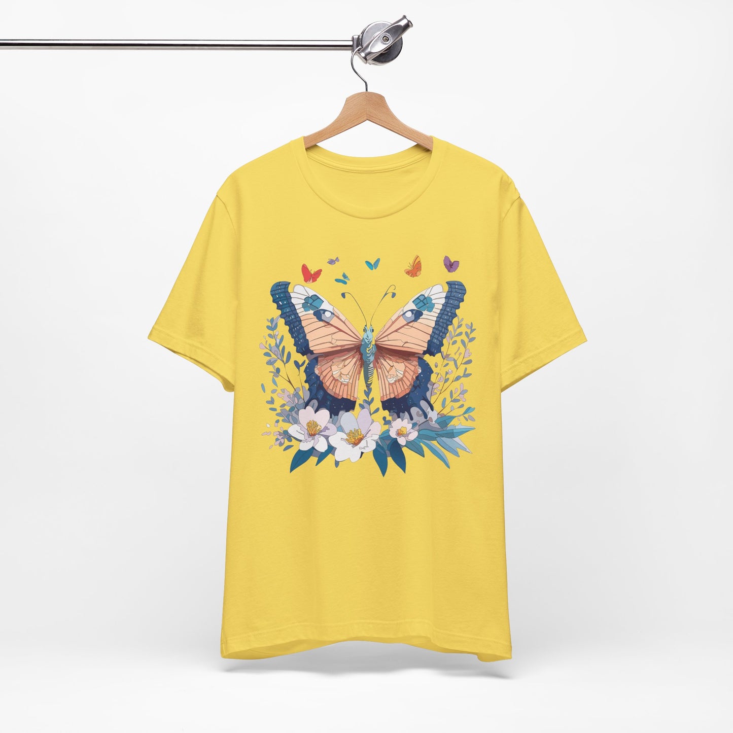 Butterfly Graphic Tee Unisex Hundred Percent Cotton Short Sleeve Shirt MyDesignShirt
